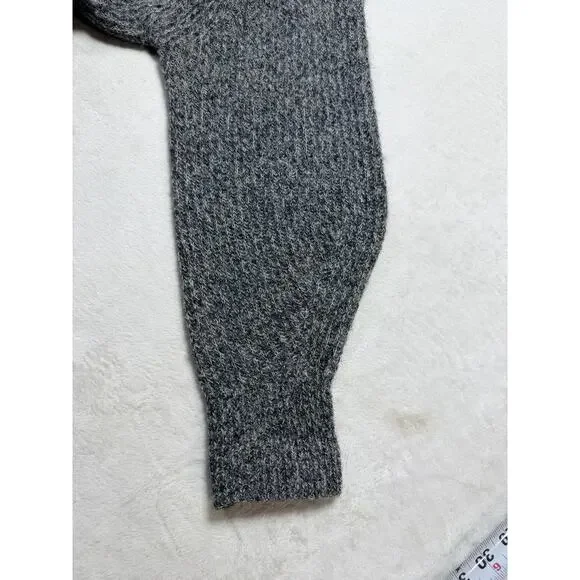 Everlane Grey Alpaca Wool Blend Sweater Medium M New Luxury Minimalist Knit - Picture 8 of 10